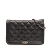 Quilted Lambskin Boy Wallet On Chain