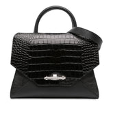 Croc Embossed Calfskin Obsedia Satchel