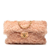 CC Fantasy Fur Clutch with Chain