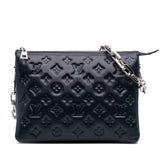 Monogram Embossed Puffy Lambskin Coussin PM