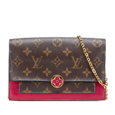 Monogram Flore Wallet On Chain