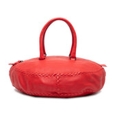 Intrecciato Trimmed Cervo Disk Handbag