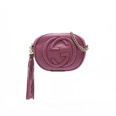 Mini Pebbled Calfskin Soho Chain Crossbody