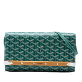 Goyardine Monte Carlo Bois Clutch with Strap