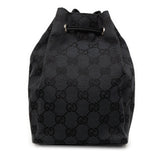 GG Canvas Drawstring Bucket Bag