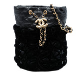Braided Velvet Goatskin Drawstring Bucket