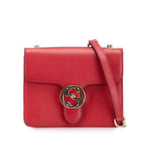 Small Dollar Calfskin Interlocking G Crossbody