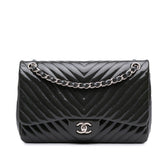 Jumbo Classic Chevron Patent Double Flap