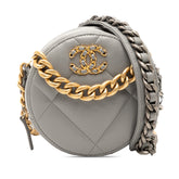 Lambskin 19 Round Clutch with Chain