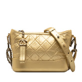 Small Metallic Lambskin Gabrielle Crossbody
