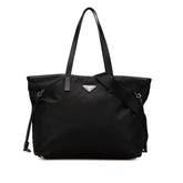 Tessuto Saffiano Trimmed Open Convertible Tote
