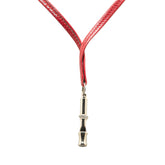 Leather Ultrasonic Dog Whistle Necklace