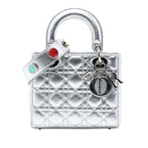 Small Metallic Grained Calfskin Cannage My ABCDior Lady Dior