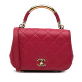Mini Quilted Lambskin Carry Chic Flap