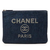 Medium Denim Deauville O Case Clutch