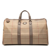 Vintage Check Canvas Travel Bag