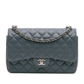 Jumbo Classic Caviar Double Flap