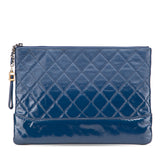Medium Aged Calfskin Gabrielle O Case Clutch