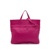 Nappa Intrecciato Fold Over Tote