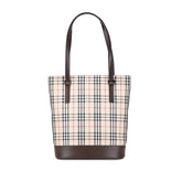 House Check Coated Canvas Bucket Tote