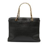 Caviar Logo Chain Tote