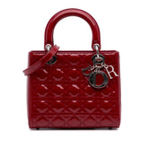 Medium Patent Cannage Lady Dior