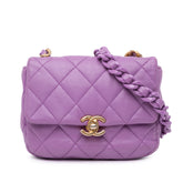 Mini Quilted Lambskin Candy Chain Flap
