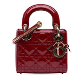 Mini Patent Cannage Lady Dior