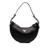 Small Soft Calf Arque Satchel