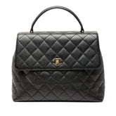 CC Quilted Caviar Kelly Top Handle Bag