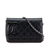 Lambskin Cambon Ligne Wallet On Chain