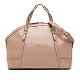 Large Microguccissima Patent Nice Dome Satchel