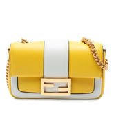 Mini Bicolor Nappa Apolo Chain Baguette Shoulder Bag