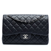 Jumbo Classic Caviar Double Flap