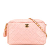 CC Quilted Lambskin Camera Crossbody
