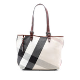 Mega Check Canvas Tote