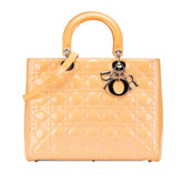 Large Patent Cannage Lady Dior