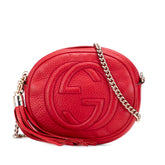 Mini Pebbled Calfskin Soho Chain Crossbody