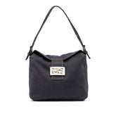 Canvas FF Marble Double Flap Shoulder Bag
