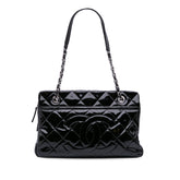 Medium CC Patent Soft Shopper Tote