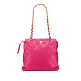 CC Quilted Caviar Chain Tote