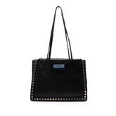 Glace Calf Studded Etiquette Tote