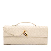 Lambskin Intrecciato Andiamo Clutch