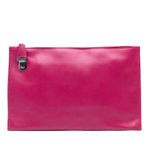 Saffiano Lux Zip Clutch
