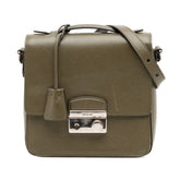 Small Saffiano Lux Sound Satchel