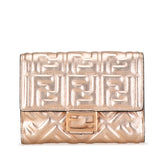 Zucca Embossed Compact Wallet