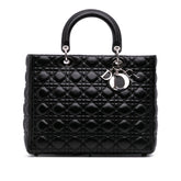 Large Lambskin Cannage Lady Dior