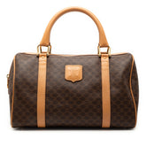 Macadam Coated Canvas Boston Bag