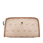 Honeycomb Coated Canvas Clutch
