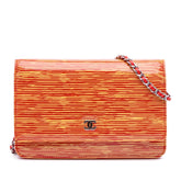 Patent Striped Wallet On Chain